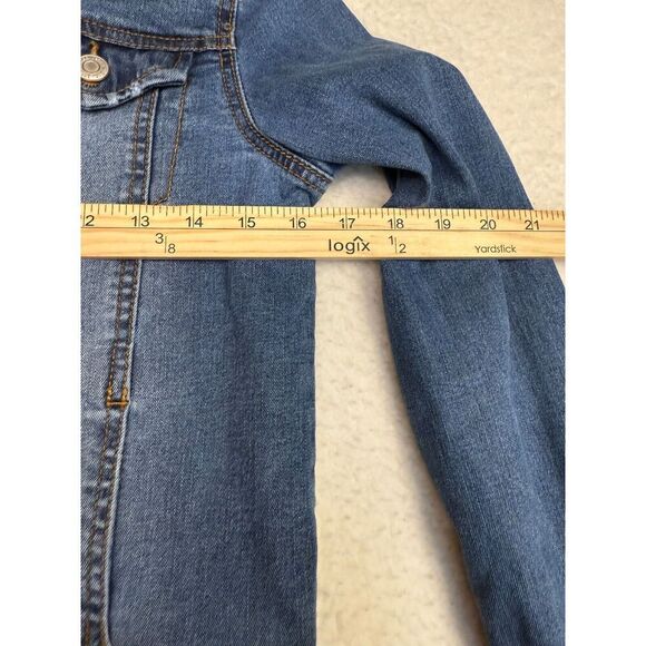 Mudd Denim Jean Jacket Blue‎ Long Sleeve Girls Size 16 - Picture 5 of 8